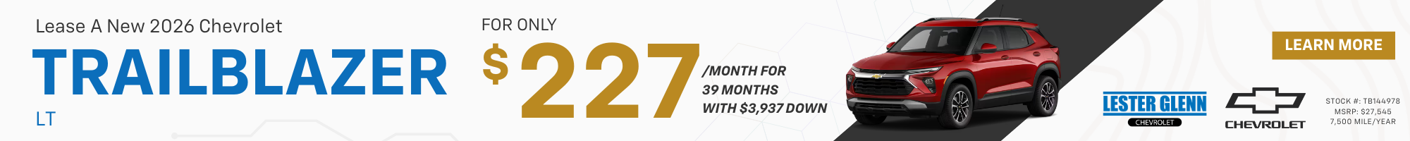 Chevrolet Trailblazer Specials