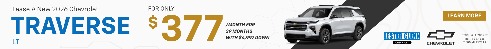 Chevrolet Traverse Specials